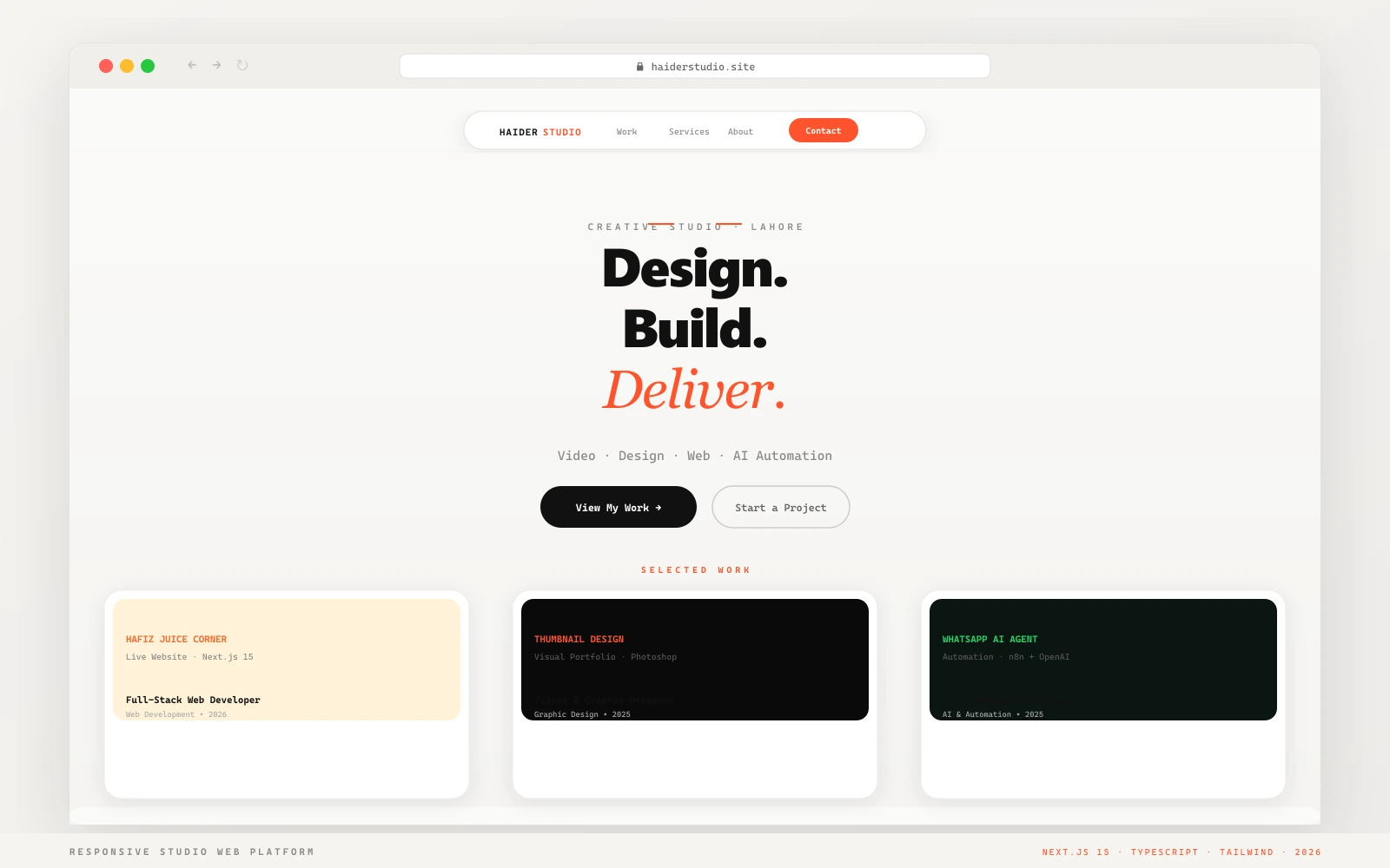 Responsive Studio Web Platform