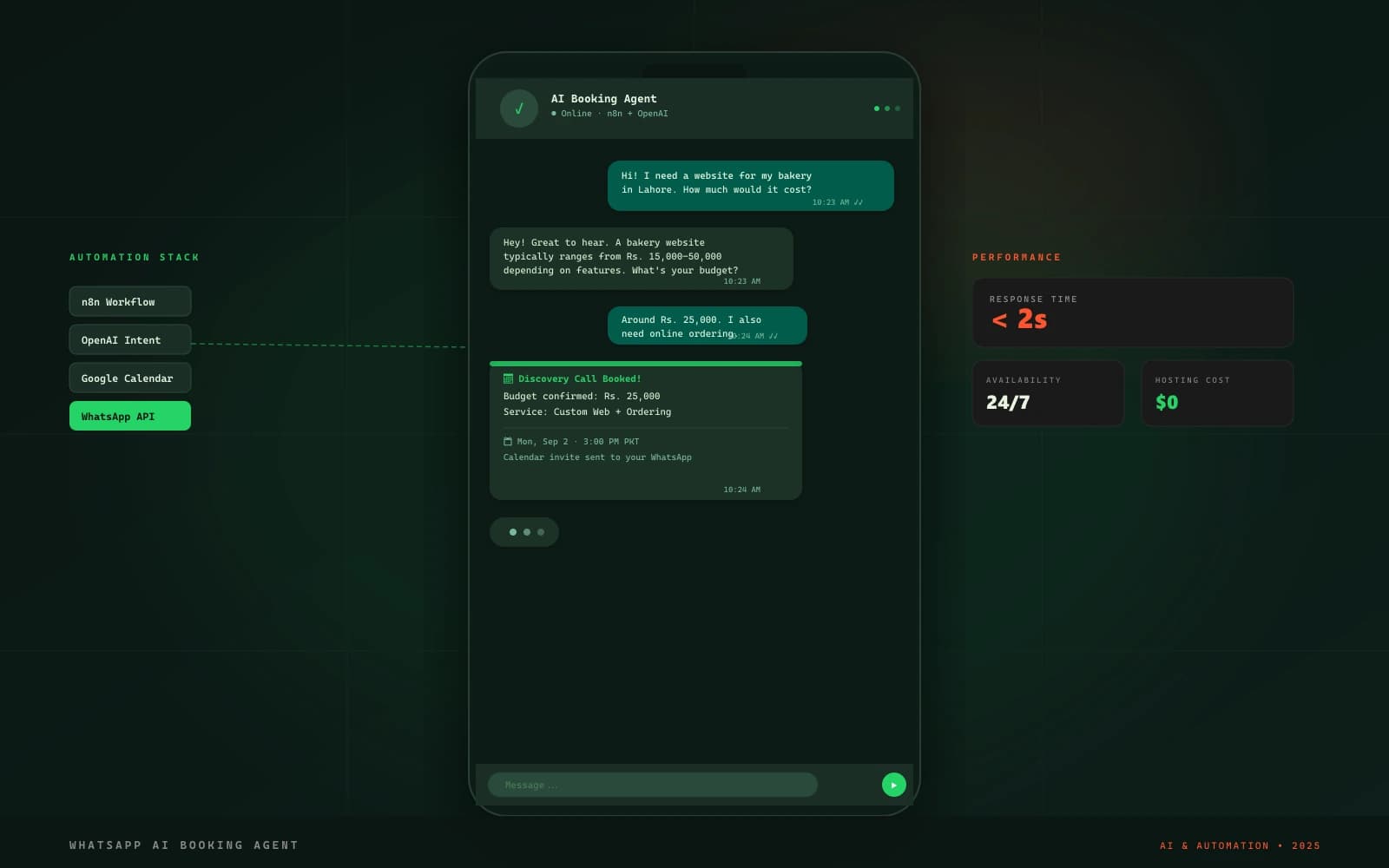 WhatsApp AI Booking Agent